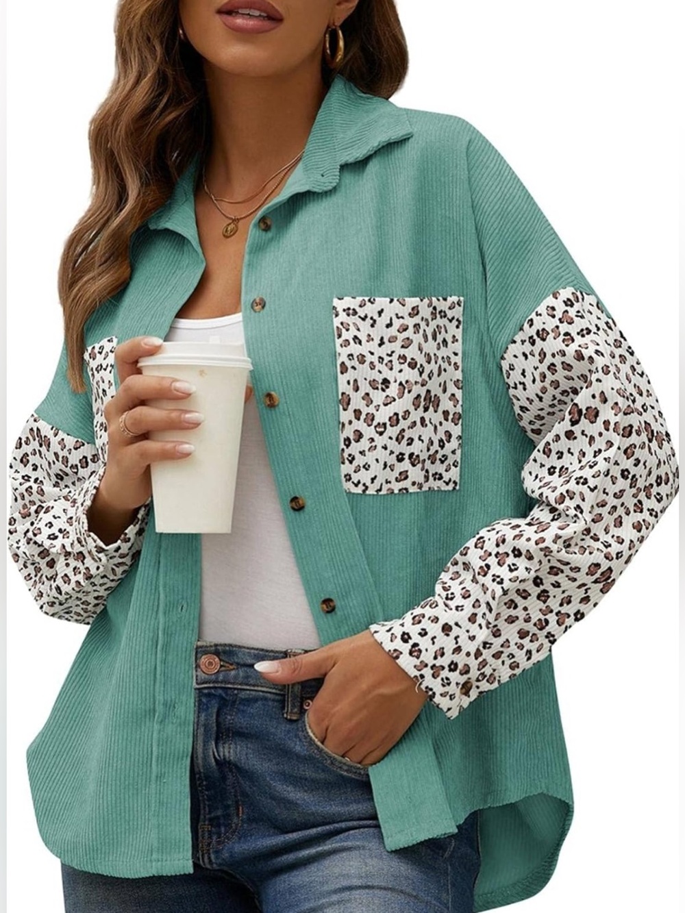 Corduroy Loose Casual Shirt